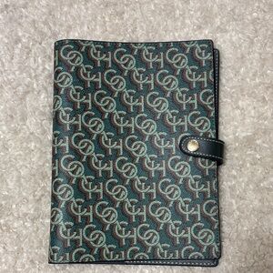 Coach Green and Brown Patterned Wallet